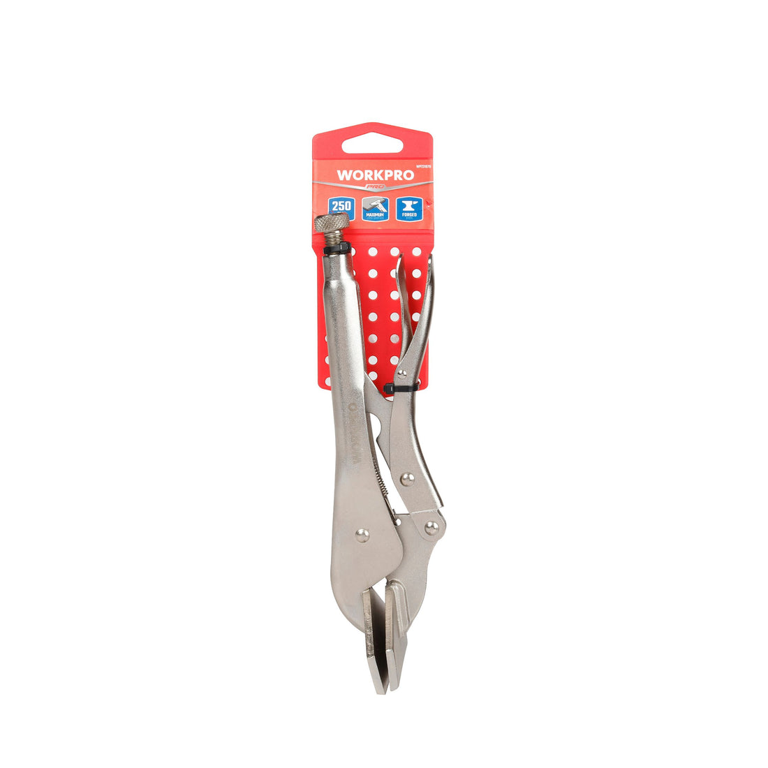 WorkPro, Sheet Locking Plier 250MM 10 Inch, Carbon Steel Jaw, Quick Lock, Secure Grip