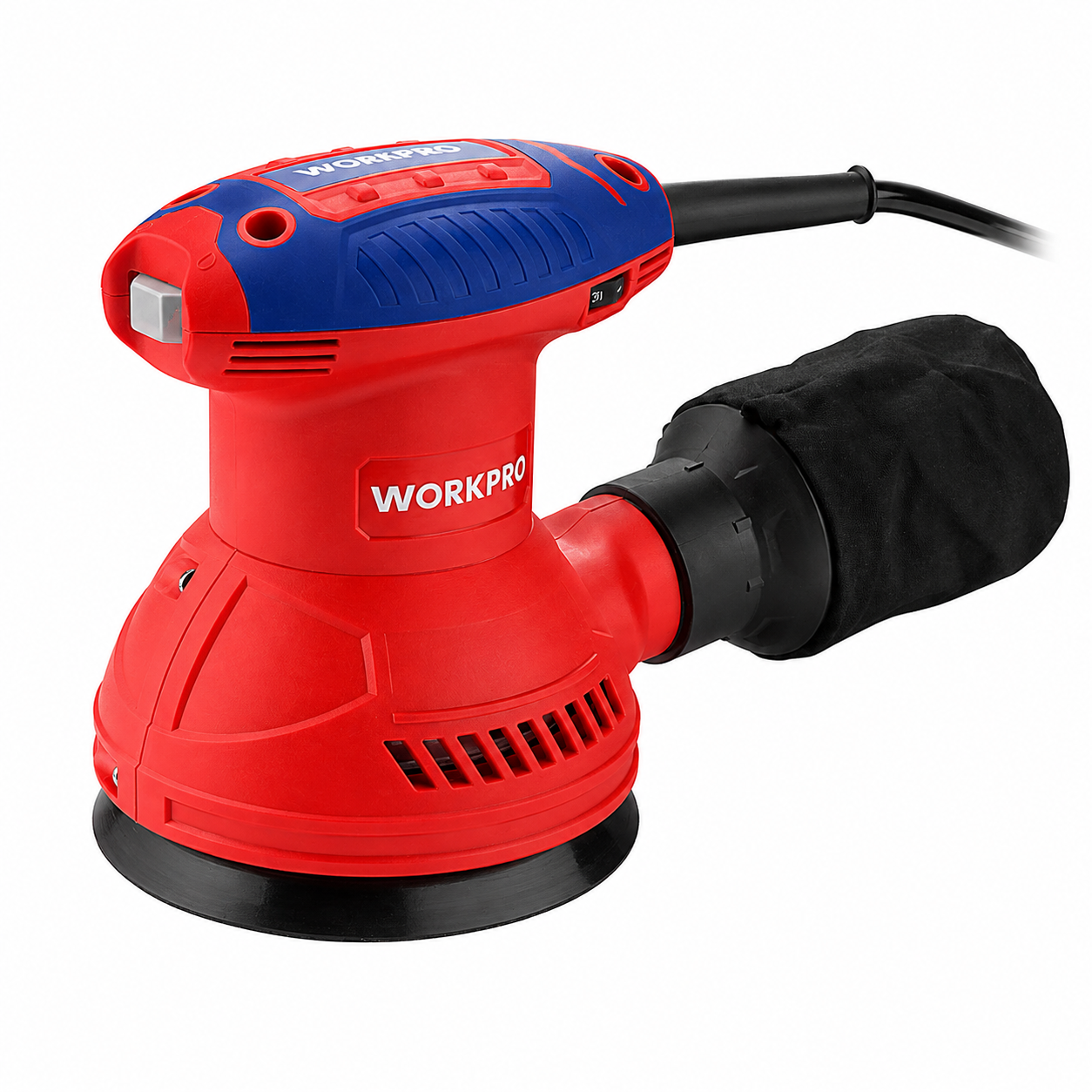 WorkPro, Orbital Sander, 350W, 125mm Pad, Smooth Sanding