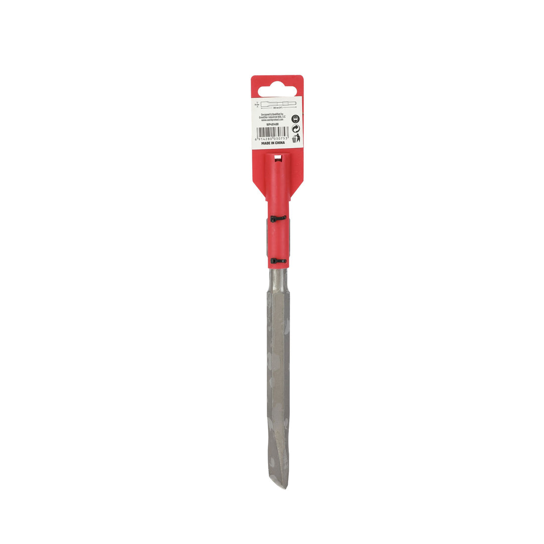 WorkPro, K-Hex Flat Demolition Chisel for Jack Hammers, 17mm Hex Shank, 280mm Length