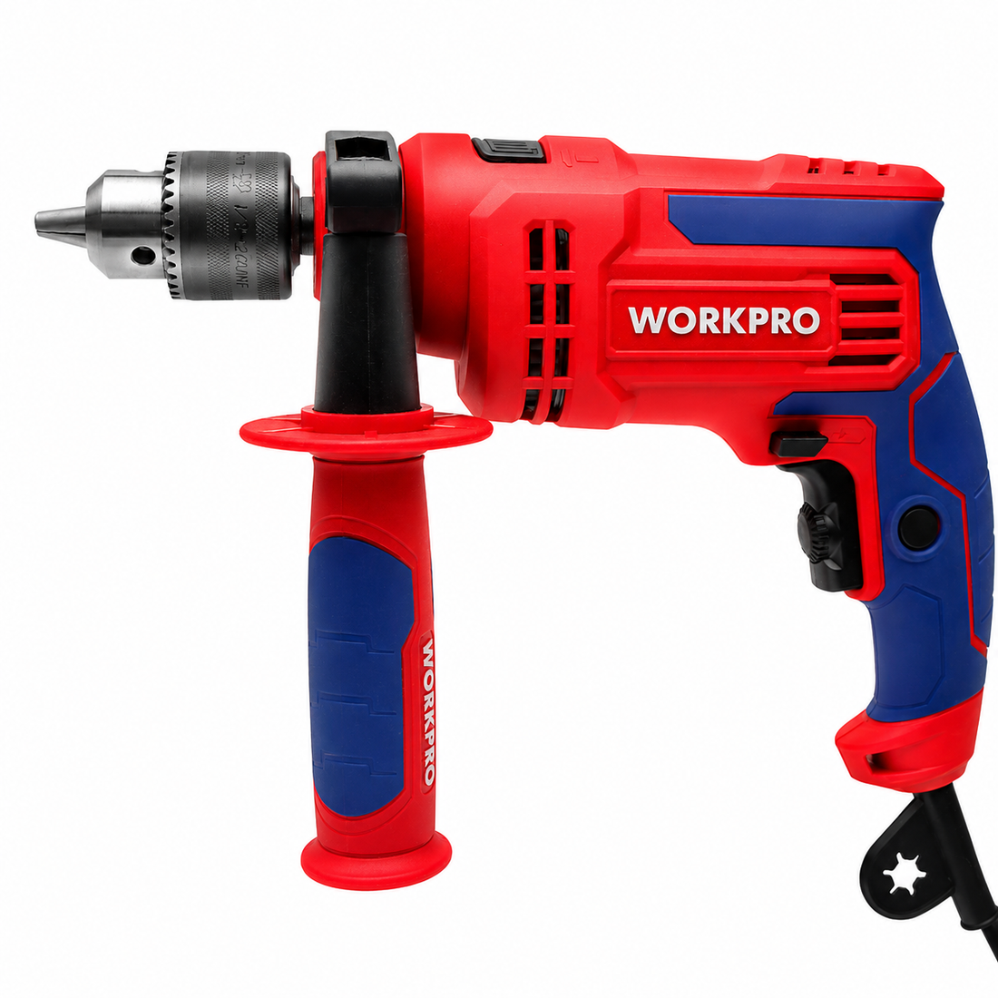 WorkPro, Professional Impact Drill, 710W, 13mm Chuck, 0-3000 RPM