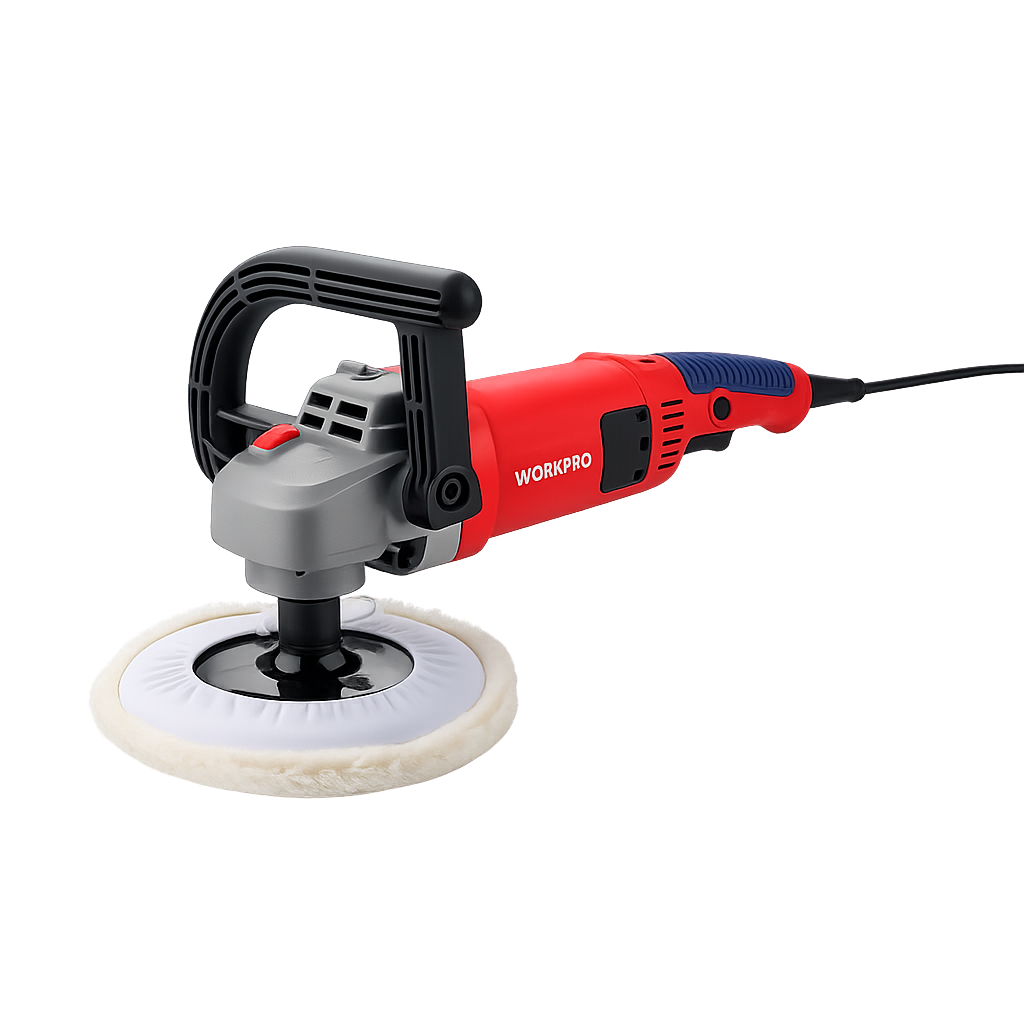 WorkPro, Polisher, 1400W, 1500-3800rpm, 180mm pad, efficient polishing
