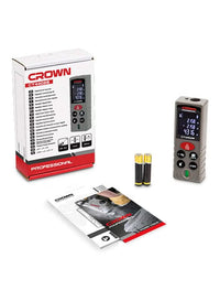 Crown, Laser Meter 40M, Rectangle Design, Grey, Fast and Accurate Measuring