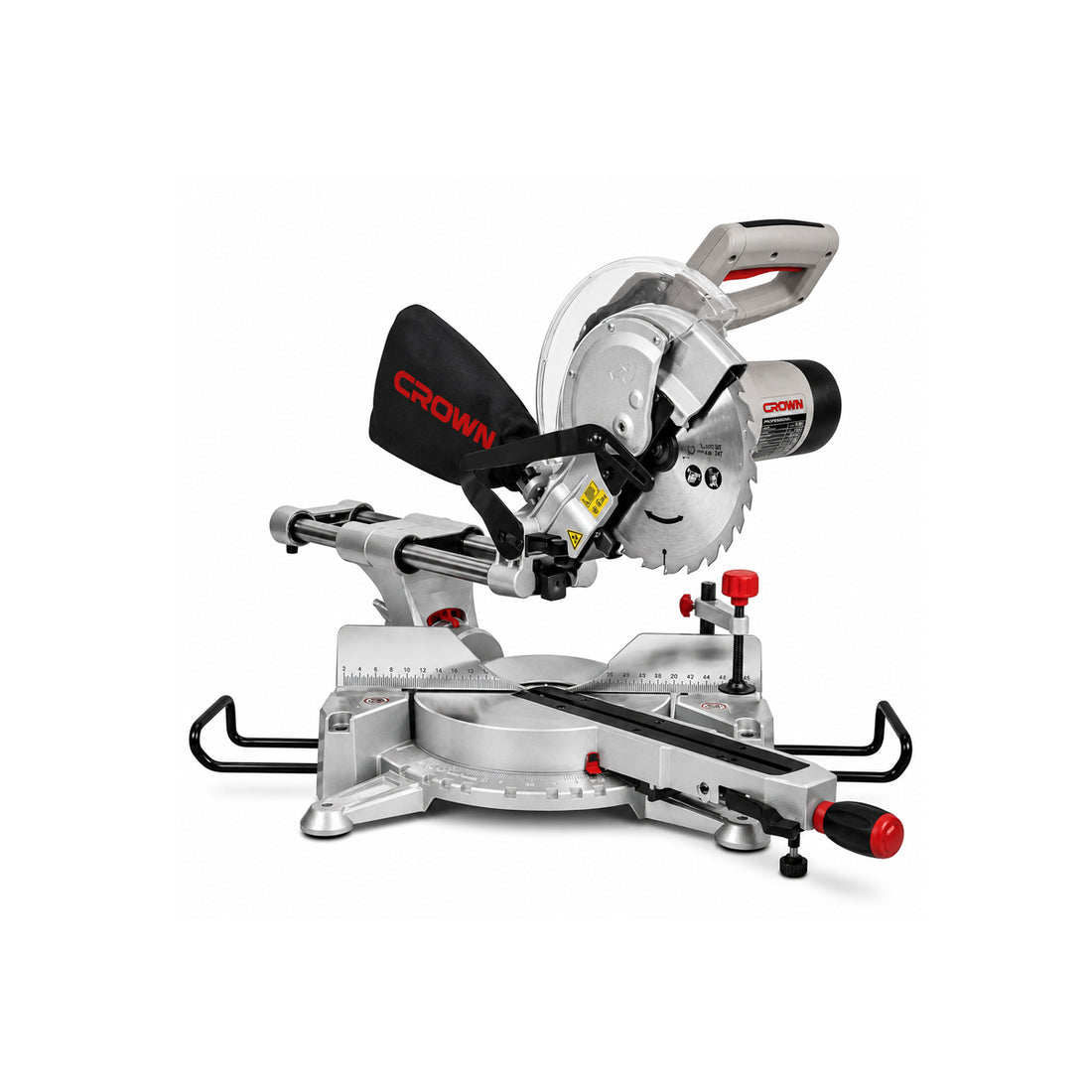 Crown, 12-inch 2000W Crown Laser Swivel Miter Saw for Precise Laser-Guided Cutting