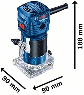 قطاعة راوتر يدوية، GKF 550، 33000 دورة/دقيقة، كهرباء 220 فولت، قاعدة ثابتة، تشطيب دقيق وسريع