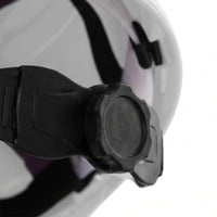 خوذة أمان Gariox White (Gariox White)، HDPE، قابلة للتعديل 52-62 سم، حماية عالية - 4