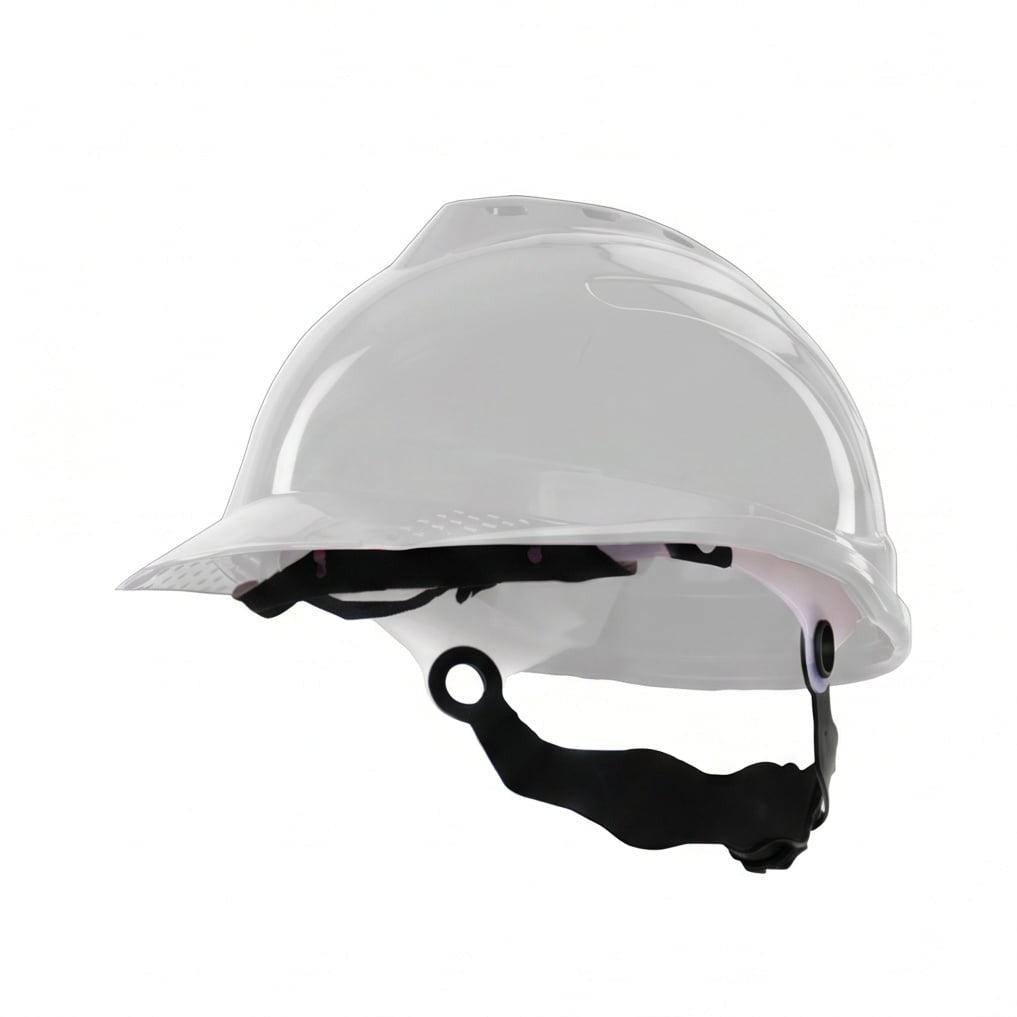 خوذة أمان Gariox White (Gariox White)، HDPE، قابلة للتعديل 52-62 سم، حماية عالية - 2