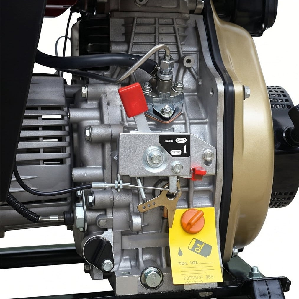 مولد ديزل Hi-Perfect DG4000E، 3.3 كيلو واط، تشغيل كهربائي، مناسب للمنزل والورشة - 4