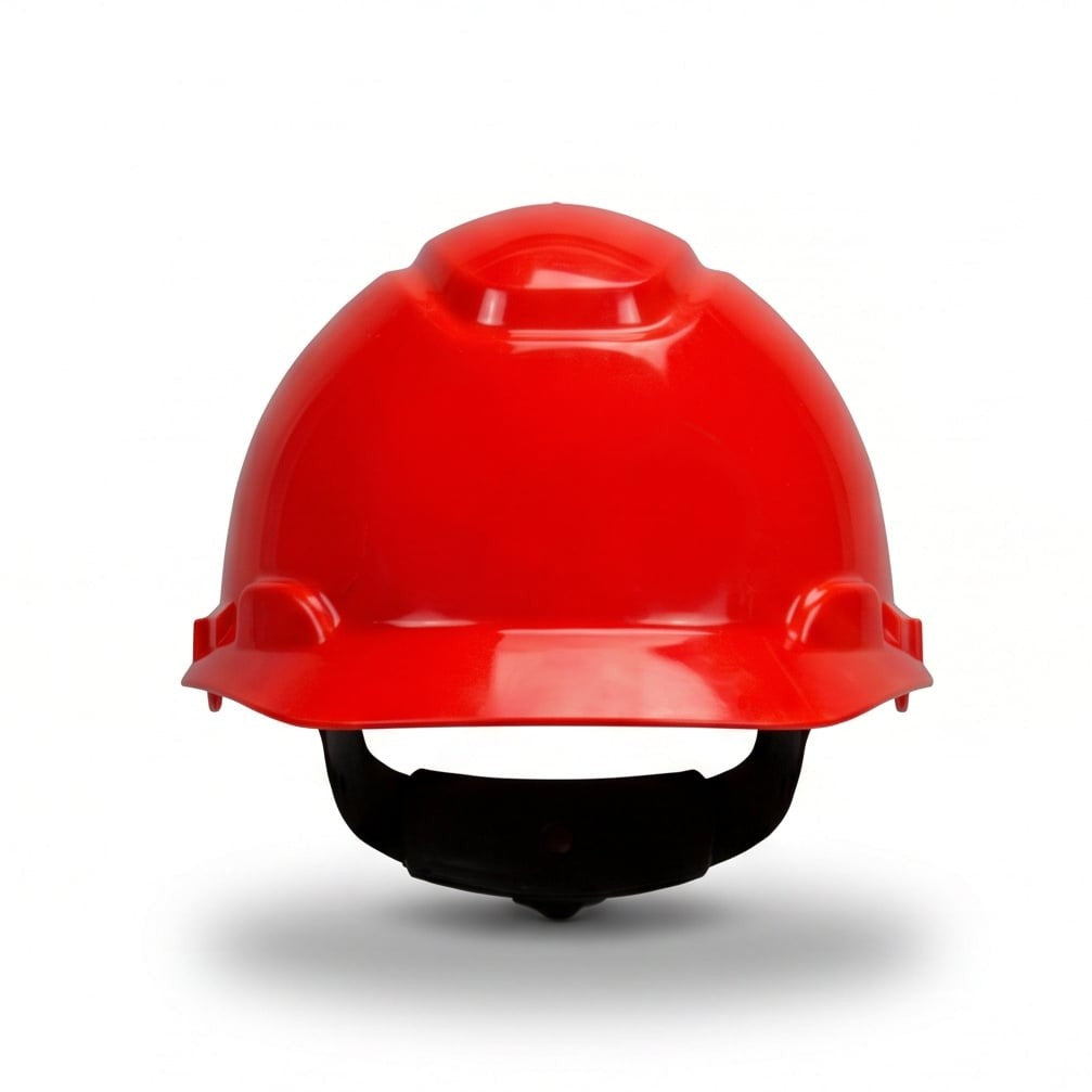 خوذة أمان 3M حمراء (3M Red)، HDPE/ABS، 4/6 نقاط، قابلة للتعديل، حماية من الصدمات - 3