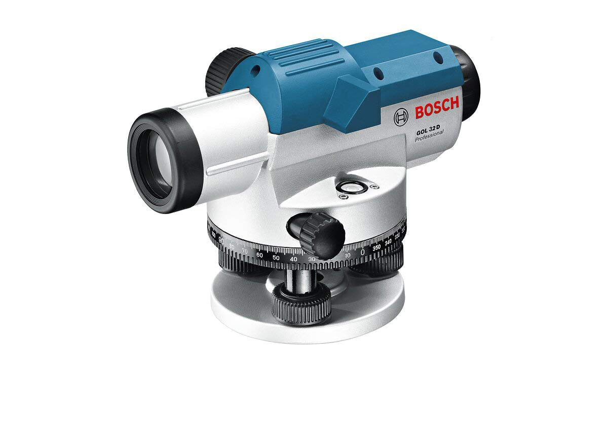 ميزان ليزر Bosch GOL32 W/Stand، موديل GOL32، عدسة 26x، يدوي/تلقائي، دقة قياس ثابتة ومريحة - 4