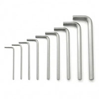 مجموعة مفاتيح ألن طويلة 351LAF-10، 1/16" - 3/8"، فولاذ كروم فاناديوم مقوى، لربط وفك المسامير السداسية
