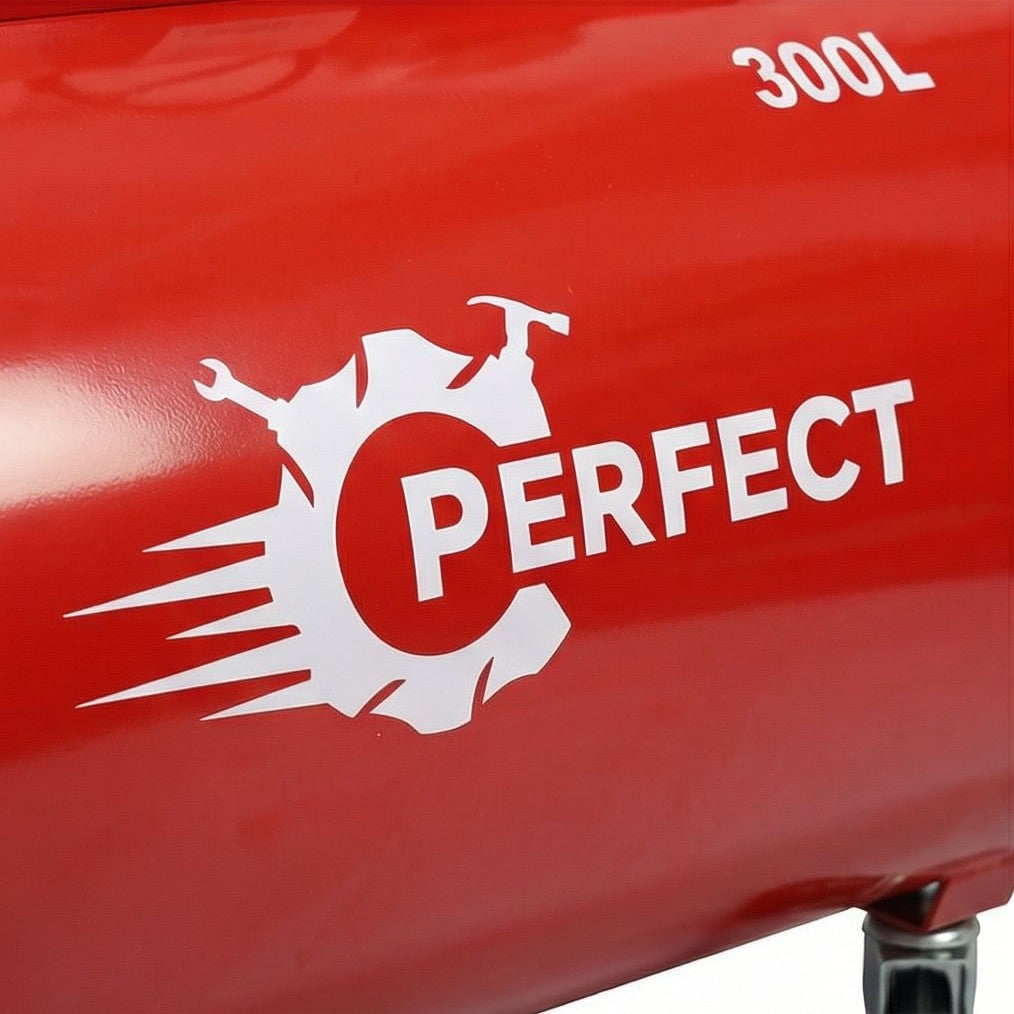 كمبروسر هواء إيطالي Perfect 300 لتر 4 حصان VG4، موديل N300/E4/4، ضغط 9 بار، أداء قوي - 3