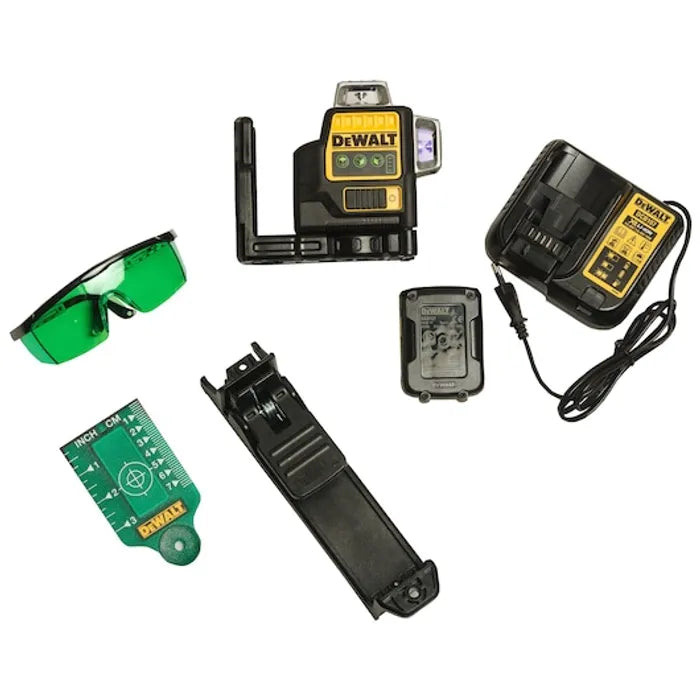 ليزر ليفل ديولت أخضر DCE089D1G-220، خطوط دقيقة، 3 مستويات، تثبيت سهل ودقة أعلى - 1