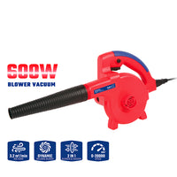 مكنسة ونفاخ WORKPRO 600W، WP476002، 220-240 فولت، سرعة متغيرة، تنظيف أسرع وأسهل