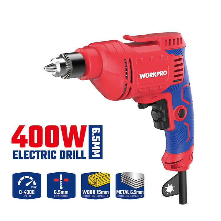 مثقاب كهربائي، WP470007، 400 واط، 4300 دورة/دقيقة، للحفر الدقيق والسريع