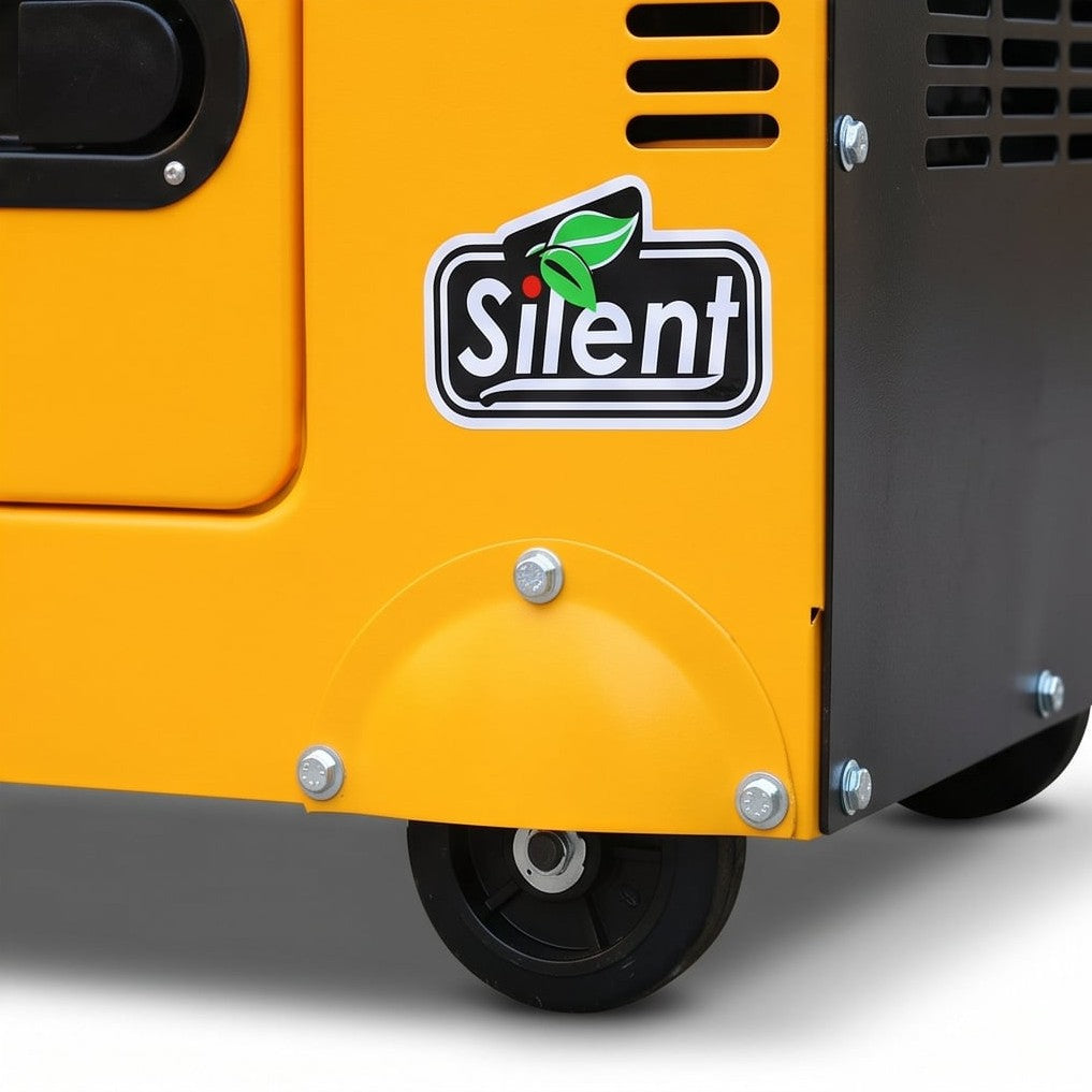 مولد ديزل صامت Hi-Perfect DG6500SE (5.5KW)، 220 فولت، تشغيل كهربائي، أداء مستمر - 3
