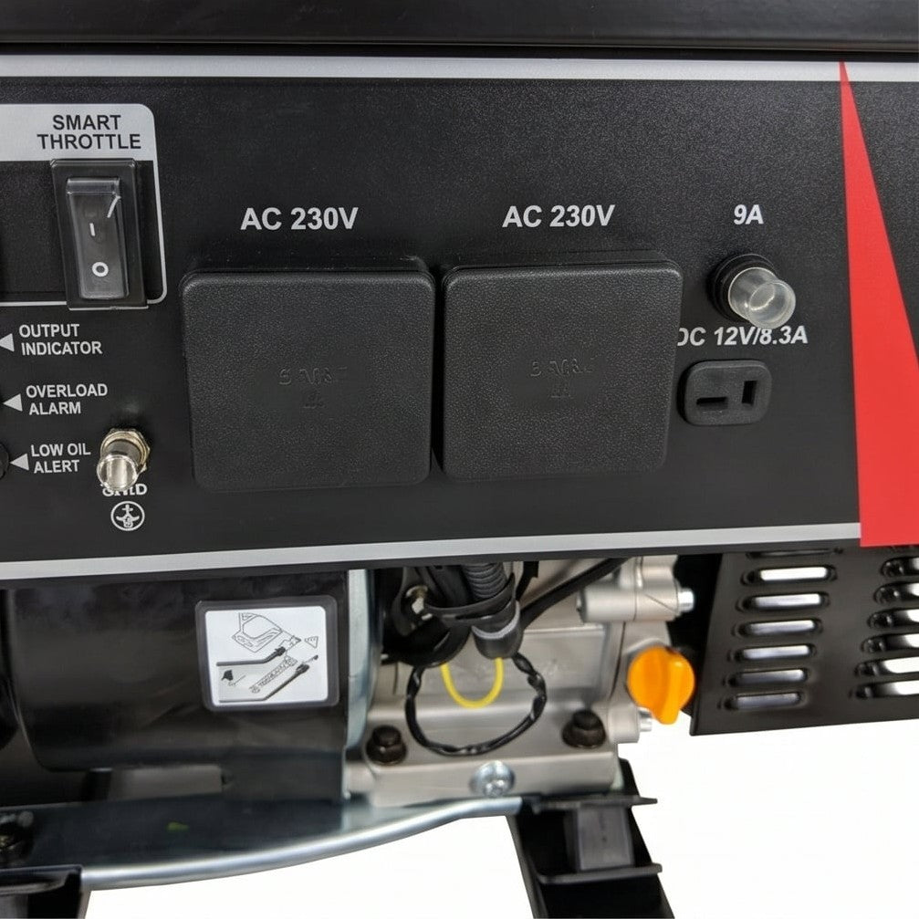 مولد بنزين صامت سينسي SC3200IF، 2.8 كيلو واط، تشغيل يدوي وكهربائي، مثالي للمنزل والتخييم - 3