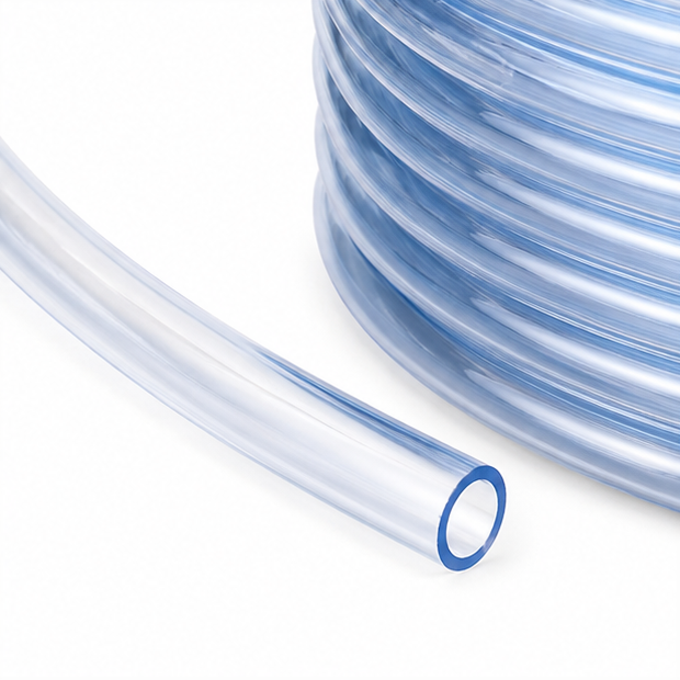 خرطوم مياه شفاف عايد، 1/2 بوصة × 25 متر، PVC مقوى، مرن ومضاد للالتواء لريّ سهل - 2