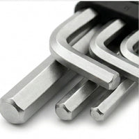 مجموعة مفاتيح ألن طويلة 351LAF-10، 1/16" - 3/8"، فولاذ كروم فاناديوم مقوى، لربط وفك المسامير السداسية