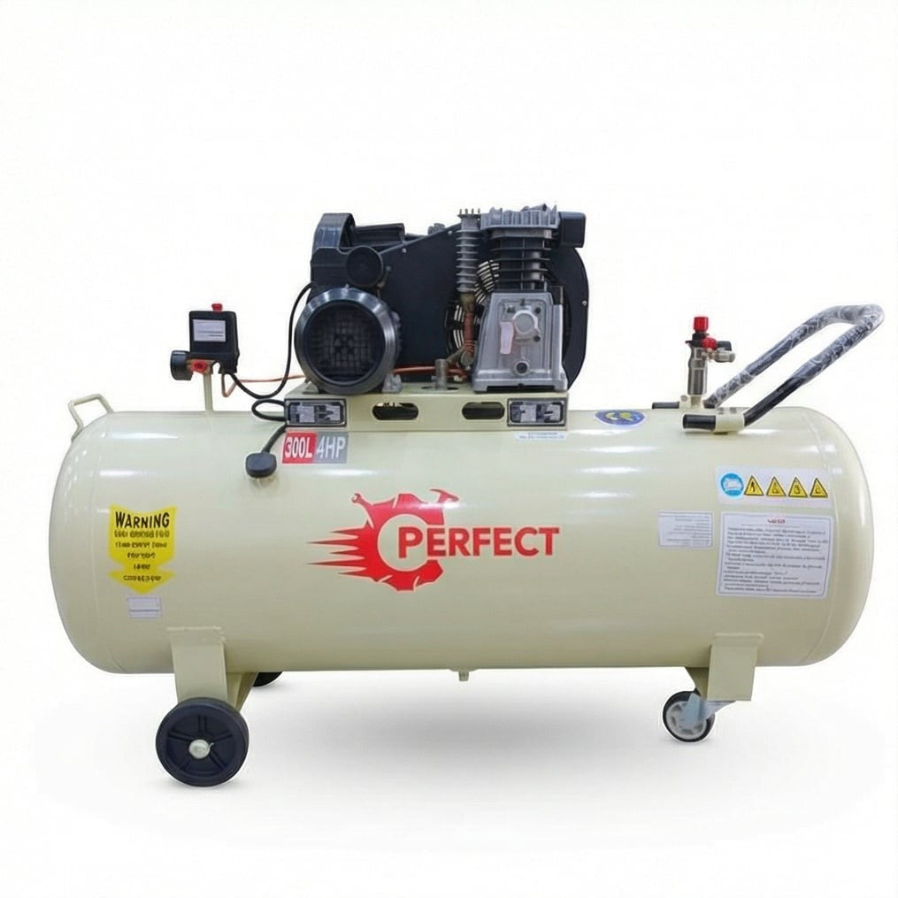 ضاغط هواء MY2070/8 (300L), 4 حصان, 8 بار, خزان 300 لتر, أداء قوي واحتياطي هواء أكبر - 2