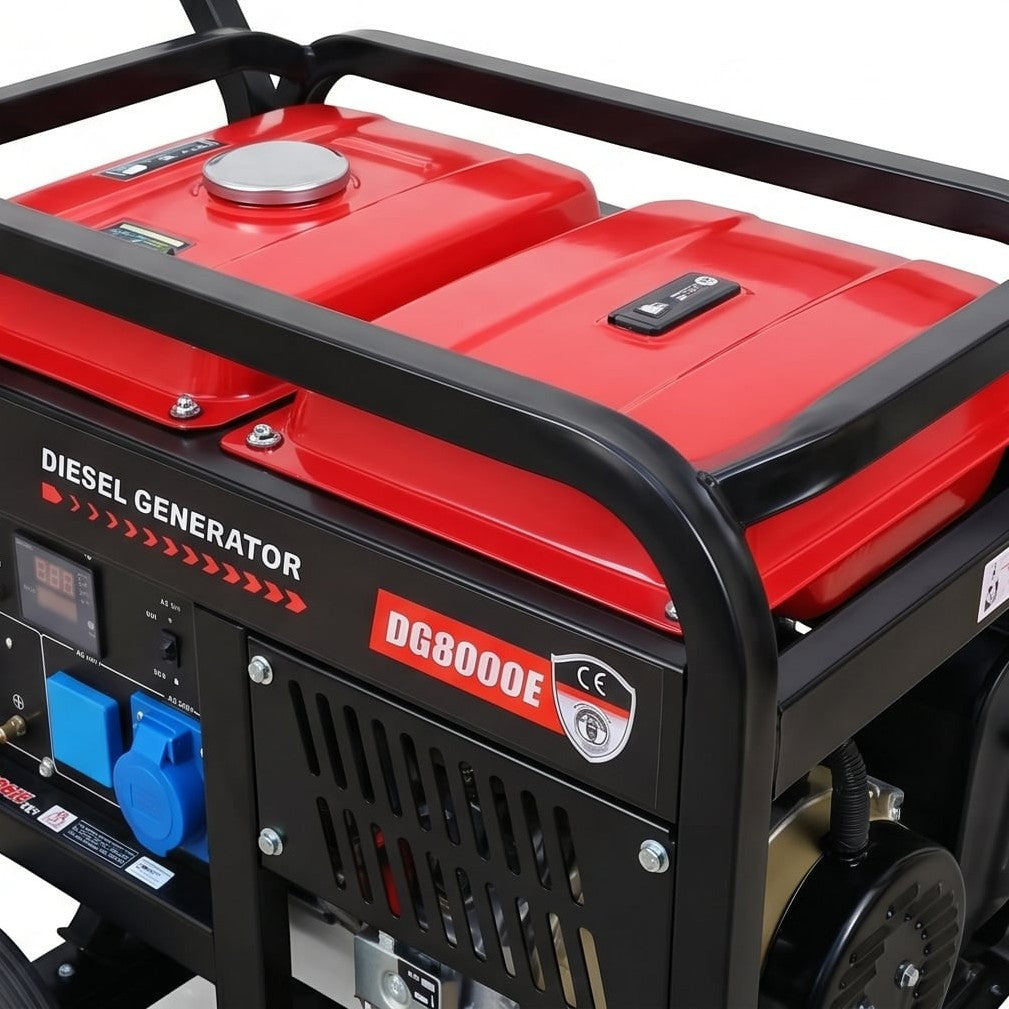 مولد ديزل Hi-Perfect DG8000E، 7 كيلو واط، تشغيل كهربائي، طاقة موثوقة للمشاريع الثقيلة - 3