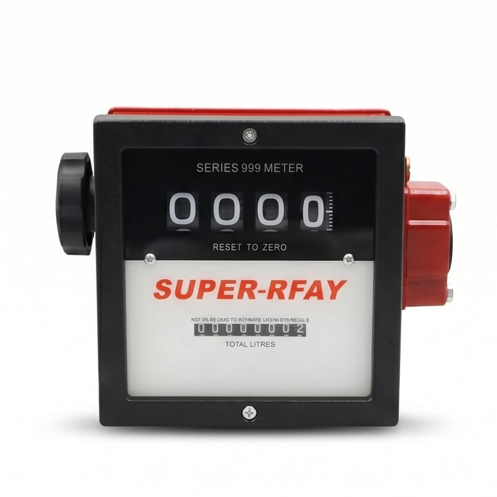 عداد ديزل 4 أرقام، موديل FM-120-1، 1 بوصة، تدفق 10-120 لتر/دقيقة، قياس دقيق للوقود - 2