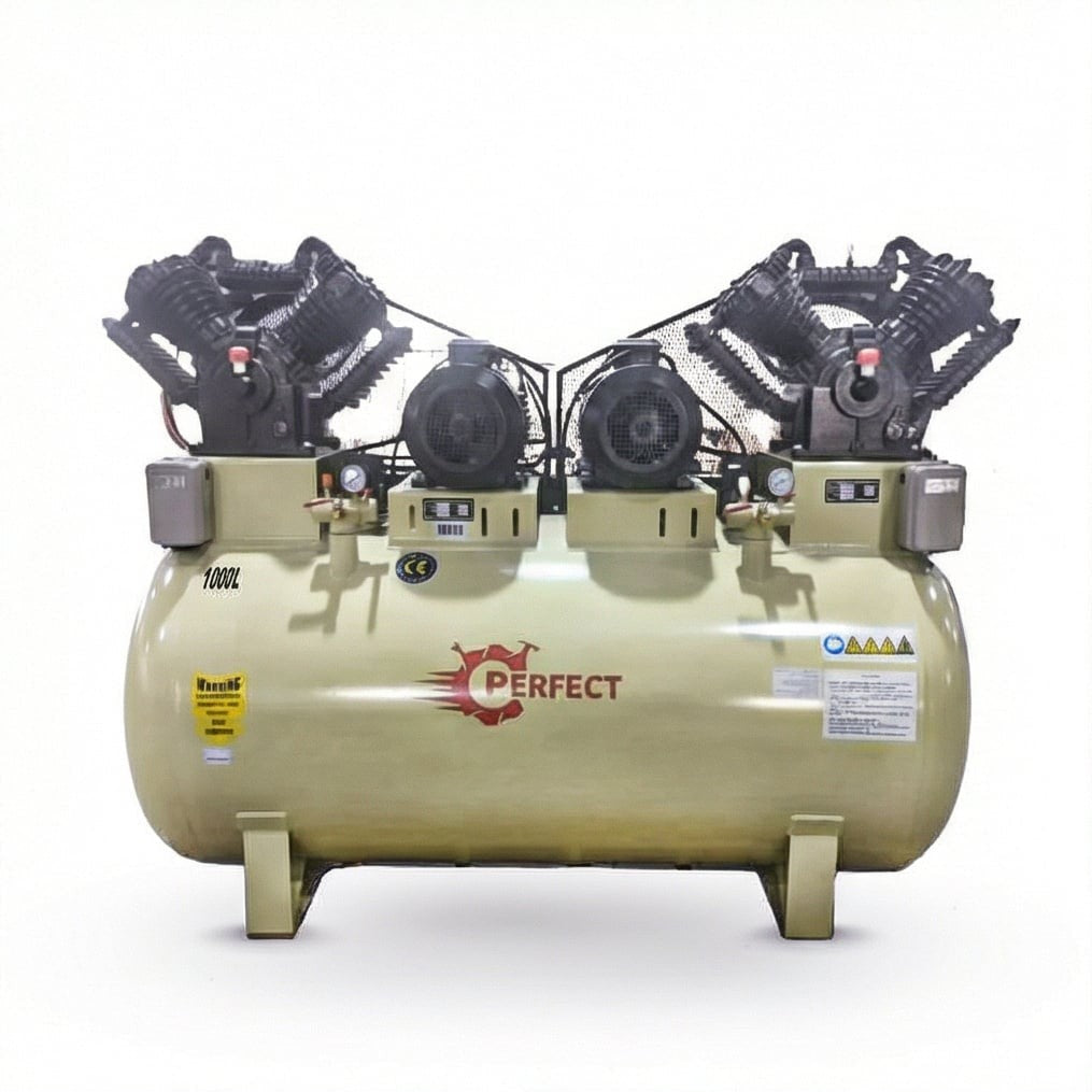 كمبروسر هواء بيرفكت VW-1.05/12.5 (1000L)، 12.5 بار، 1000 لتر، 20 حصان لتغذية هواء قوية ومستقرة - 1