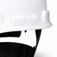 خوذة أمان بيضاء، موديل 3M، HDPE/ABS، قابلة للتعديل 52-62 سم، حماية عالية للصدمات - 3