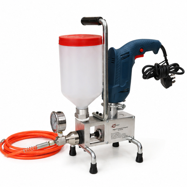 ماكينة حقن فوم خرسانة سيلفر, (HPI-9999S), 60Hz, 220V, ضغط 15000psi, أداء قوي لحقن الفوم - 2