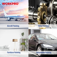 مسدس رش دهان هوائي، WP512007، 43psi، فوهة 1.4 مم، كوب 1200 مل، رش متوازن ودقيق