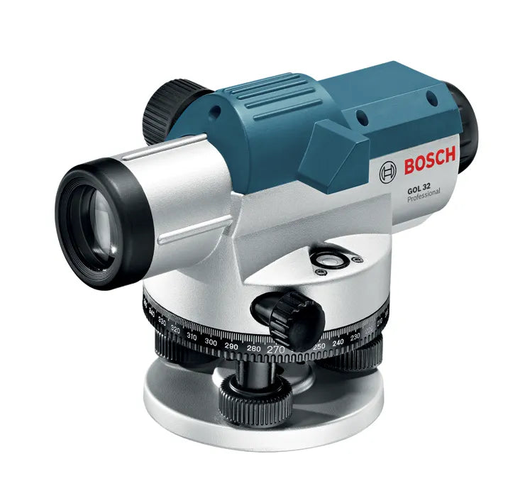 ميزان ليزر Bosch GOL32 W/Stand، موديل GOL32، عدسة 26x، يدوي/تلقائي، دقة قياس ثابتة ومريحة - 5