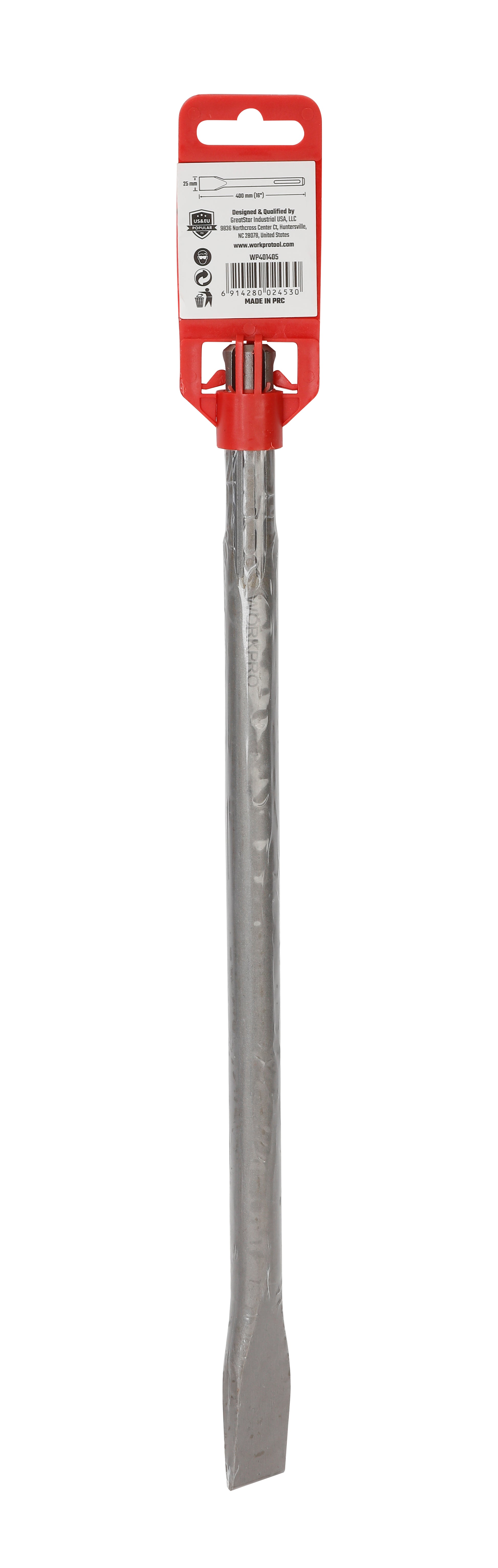 Chisel Jack Hammer Max Flat 18X400, WP401405، 18مم، 400مم، SDS-Max، لإزالة المواد بعمق وكفاءة - 3