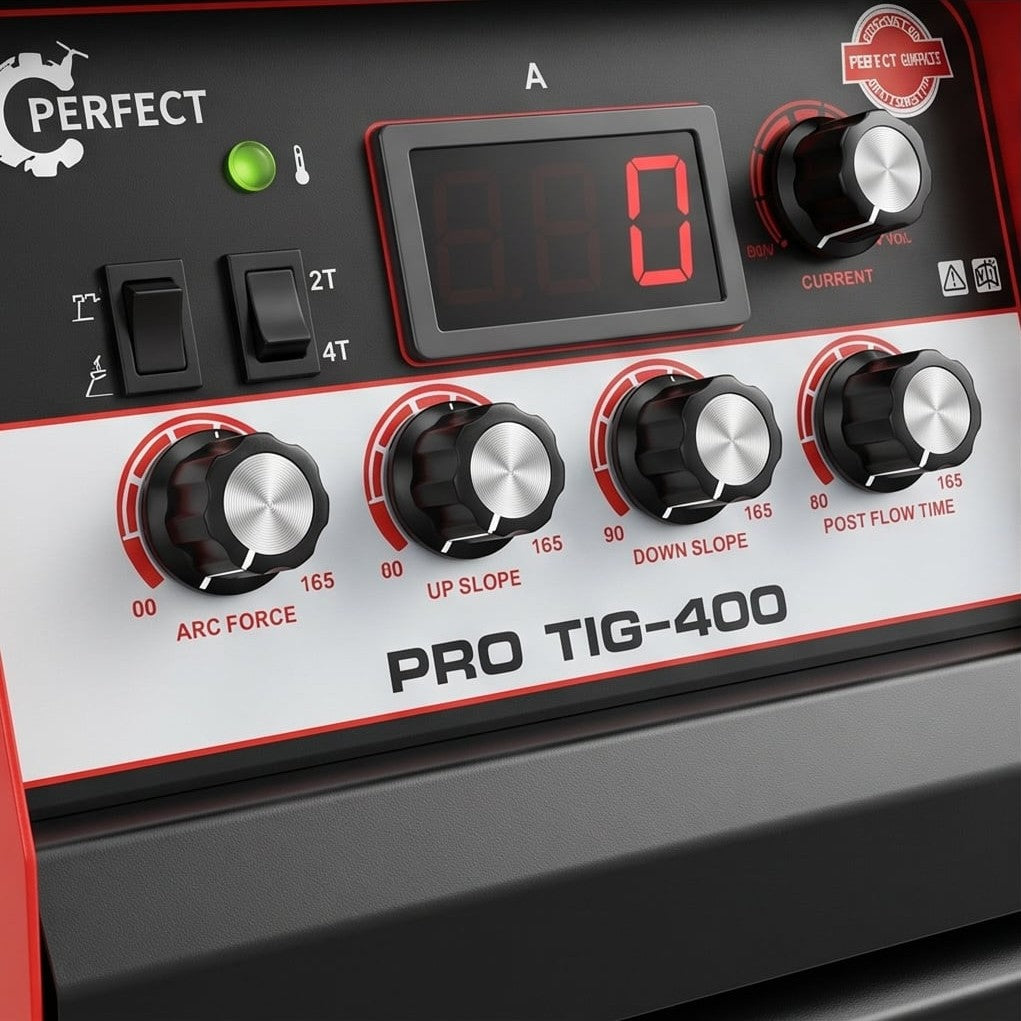 آلة لحام TIG400 380 فولت (PRO TIG-400)، تيج/مما إنفرتر، تيار حتى 360 أمبير، لحام ثابت ودقيق - 4
