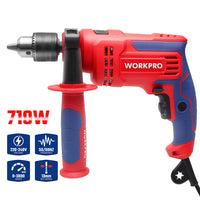 مثقاب صدمات احترافي 13 مم، WP470200، 710 واط، 220-240 فولت، للثقب القوي والدقيق