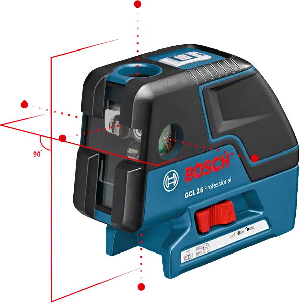 ليزر متر Bosch GCL 25+BT150+LIBre+TP، موديل GCL 25+BT150+LIBre+TP، قياس حتى 50 متر، مقاوم للماء ودقيق - 2