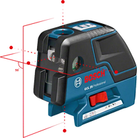 ليزر متر Bosch GCL 25+BT150+LIBre+TP، موديل GCL 25+BT150+LIBre+TP، قياس حتى 50 متر، مقاوم للماء ودقيق - 2