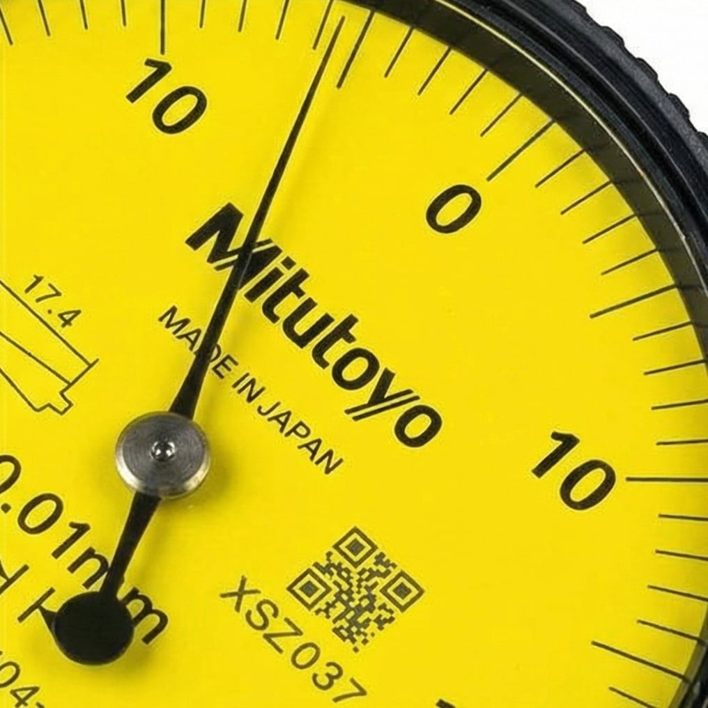 مؤشر قياس بوصلة Mitutoyo 513-404E، فولاذ مقسى، لمحاذاة دقيقة وقياس الانحراف - 4