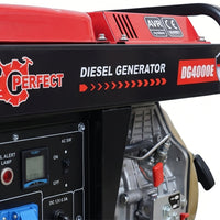 مولد ديزل Hi-Perfect DG4000E، 3.3 كيلو واط، تشغيل كهربائي، مناسب للمنزل والورشة - 3