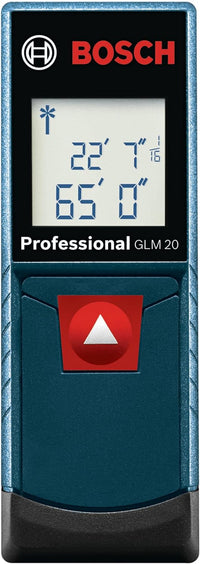 مقياس ليزر 20 متر GLM20، أزرق، خفيف الوزن، مقاوم للماء، قياس سريع ودقيق - 8
