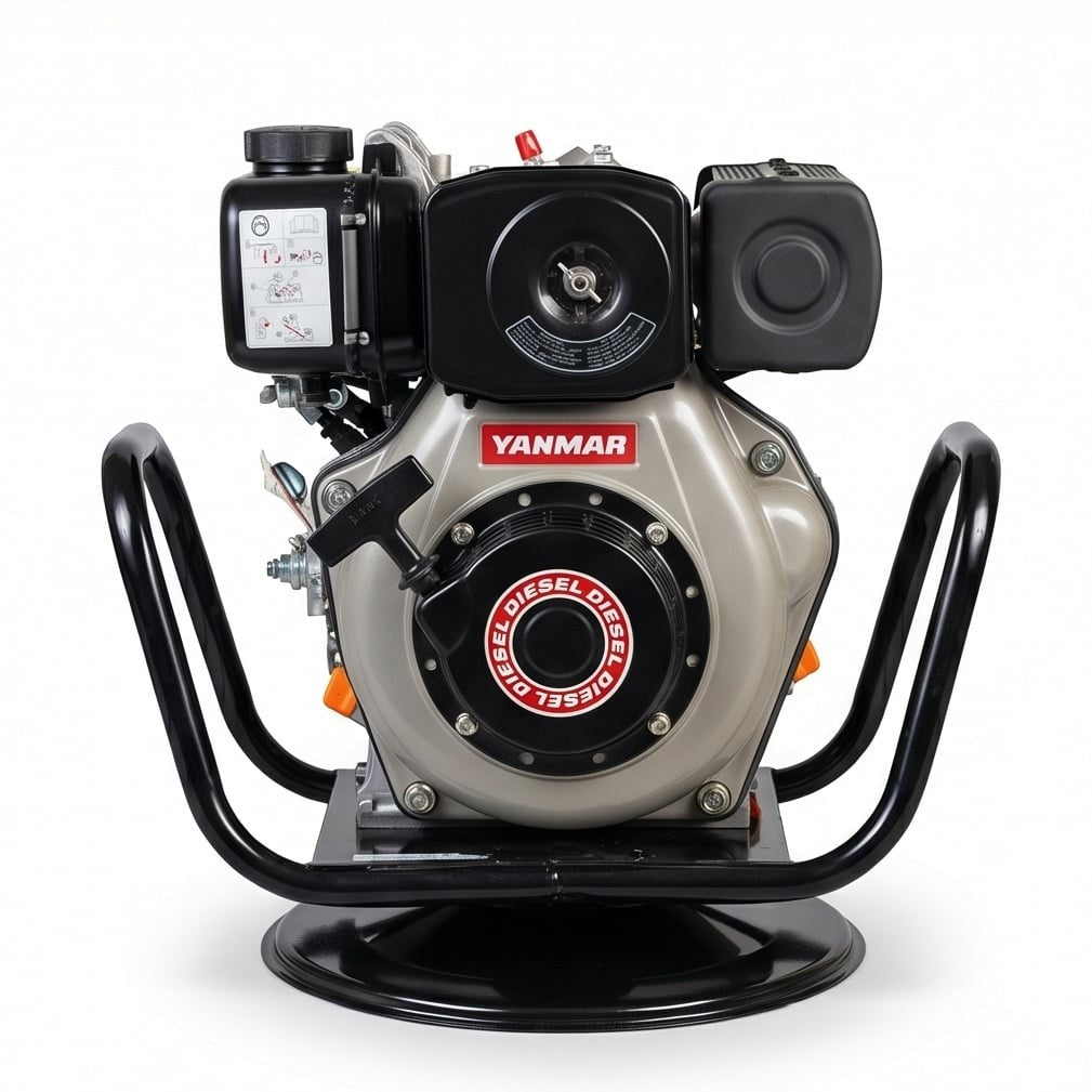 محرك ديزل هزاز E/Diesel Yanmar، موديل 148 N، 70×57 مم، تشغيل كهربائي/يدوي، تبريد هوائي، أداء ثابت - 1