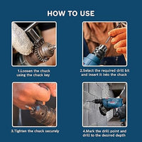 دريل Bosch W/Accessories، GSB600، 600 واط، 3000 لفة/دقيقة، أداء حفر قوي وسريع