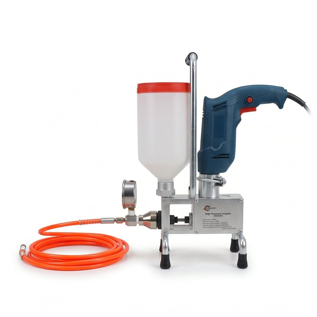 ماكينة حقن فوم خرسانة سيلفر, (HPI-9999S), 60Hz, 220V, ضغط 15000psi, أداء قوي لحقن الفوم - 1