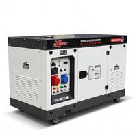 مولد ديزل صامت HI-PERFECT DG23000SE3، 15 كيلوواط، ثلاثي الطور، تشغيل كهربائي، طاقة مستقرة - 1