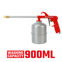 مسدس غسيل هوائي، WP512005، ضغط تشغيل 4 بار وسعة 900 مل مع 4 وصلات، تنظيف فعال وسهل