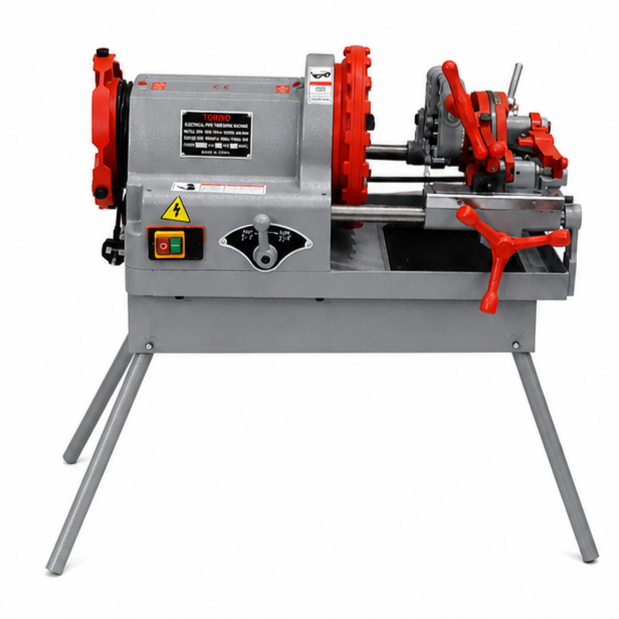 ماكينة قلاوظ الأنابيب Perfect P50 1/2" إلى 2"، قدرة 750 واط، قص وتشطيب ولحام سن، أداء عملي - 1