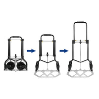 عربة يد قابلة للطي 4 عجلات، WP285023، حمولة 200 كجم، حركة سهلة ومريحة