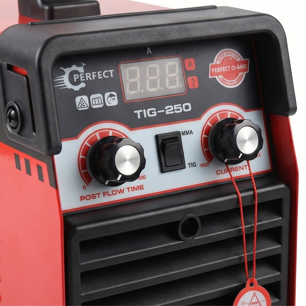 آلة لحام تيج ومما 220 فولت، (TIG-250)، 10-200 أمبير، تشغيل مستقر ولحام دقيق - 5