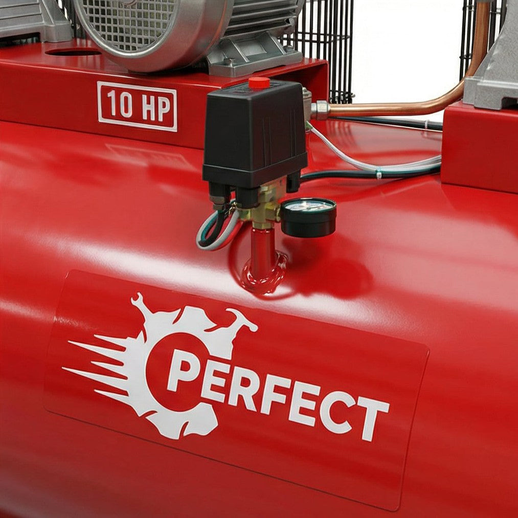 كمبروسر هواء Italy Perfect 1000L 20HP، 2168 لتر/دقيقة، 12 بار، أداء قوي للاستخدام المستمر - 4