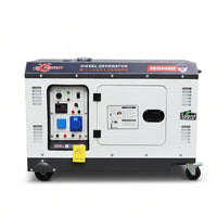 مولد ديزل صامت Hi-Perfect DG15000SE3، 10.5 كيلوواط، 380 فولت، ثلاثي الطور، تشغيل مستمر للطاقة - 2