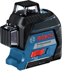 ليزر مستوى Bosch GLL3-80G30M، مع ستاند، ثلاثي الخطوط، تسوية تلقائية، دقة عالية للمحاذاة - 1
