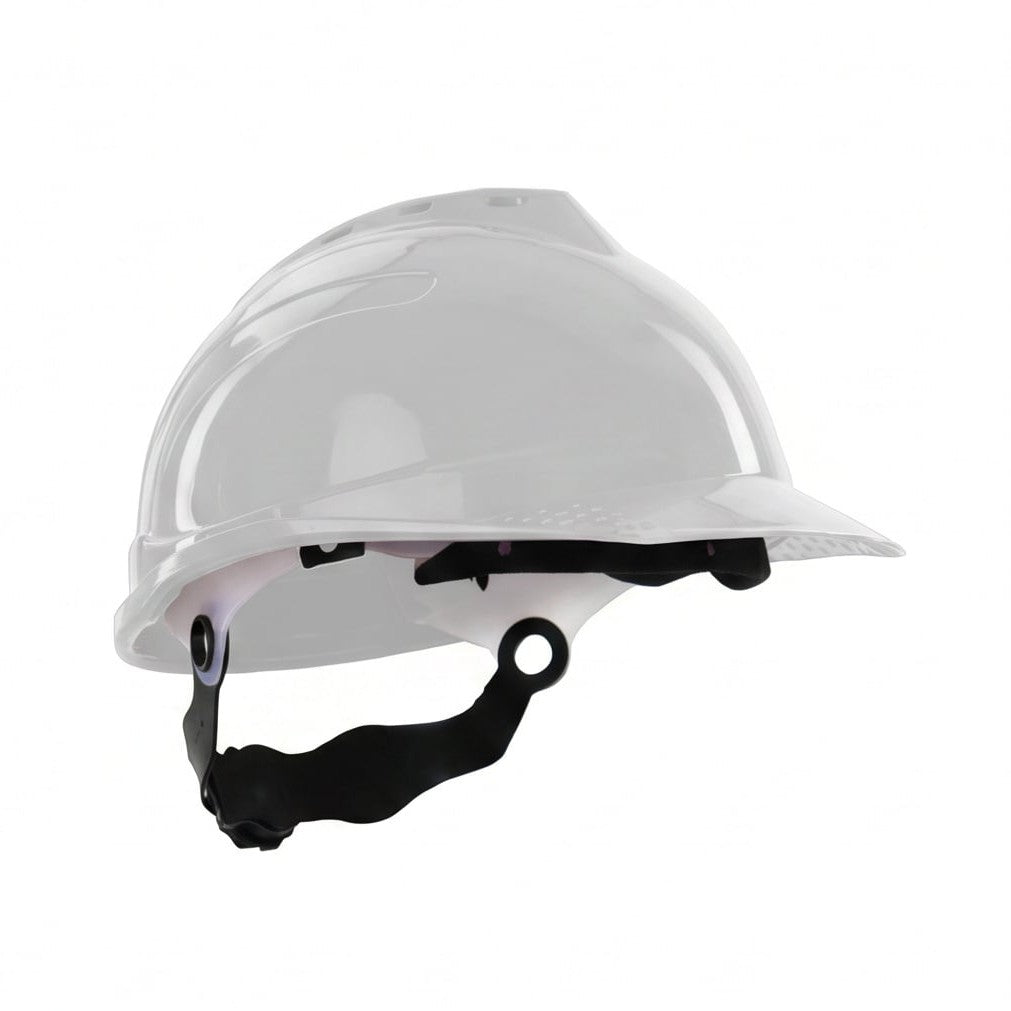 خوذة أمان Gariox White (Gariox White)، HDPE، قابلة للتعديل 52-62 سم، حماية عالية - 1